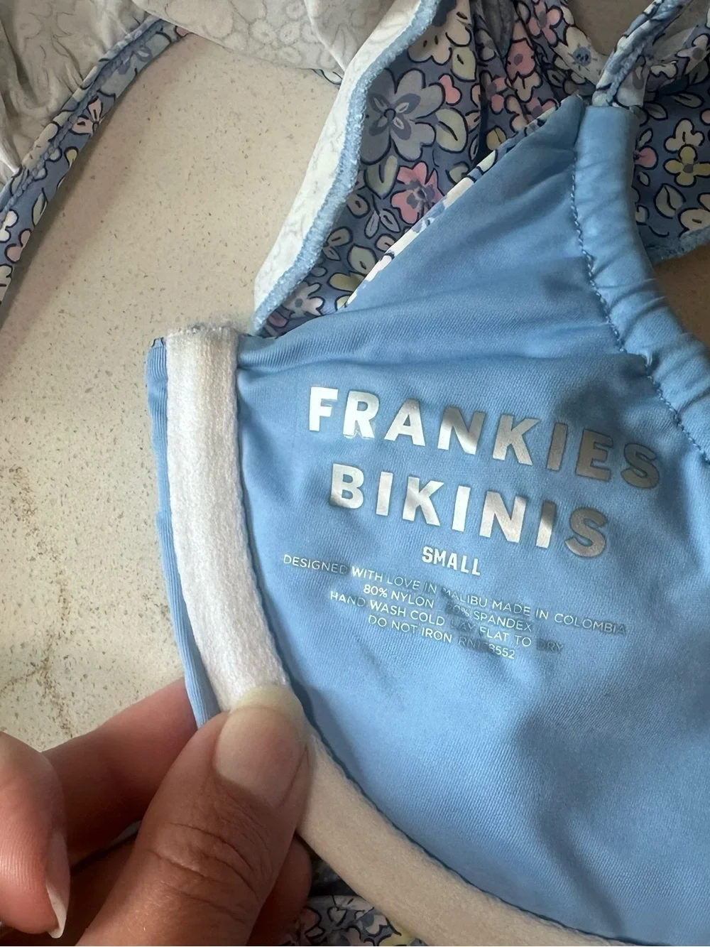 Women’s Floral & Paisley Bikini mix and match - Blue, Pink, Cream